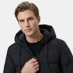 Men’s Quilted Puffer Jacket with Hood Lightweight Winter Coat SnugBubs Australia