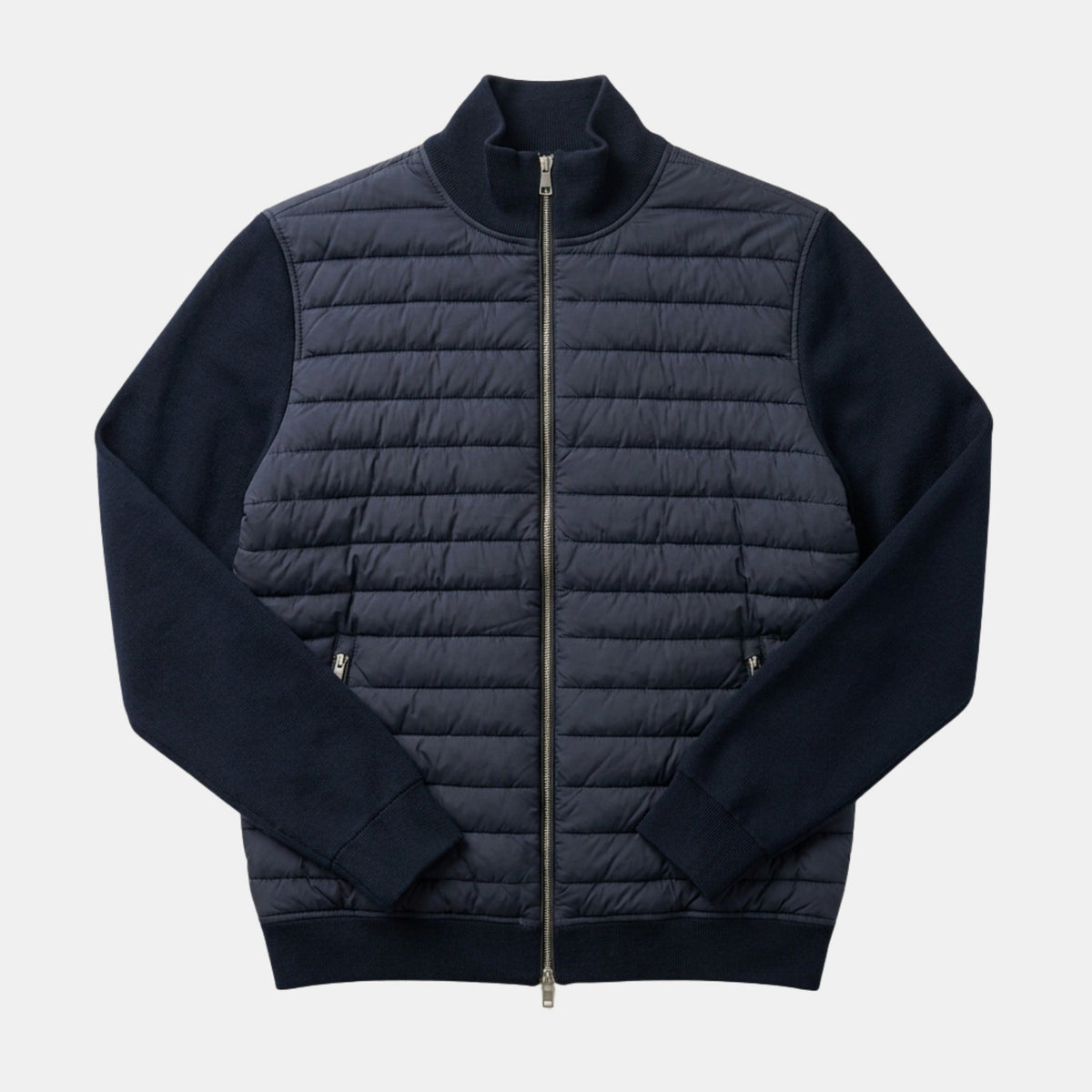 Men’s Quilted Zip Cardigan Lightweight Knit Jacket SnugBubs Australia