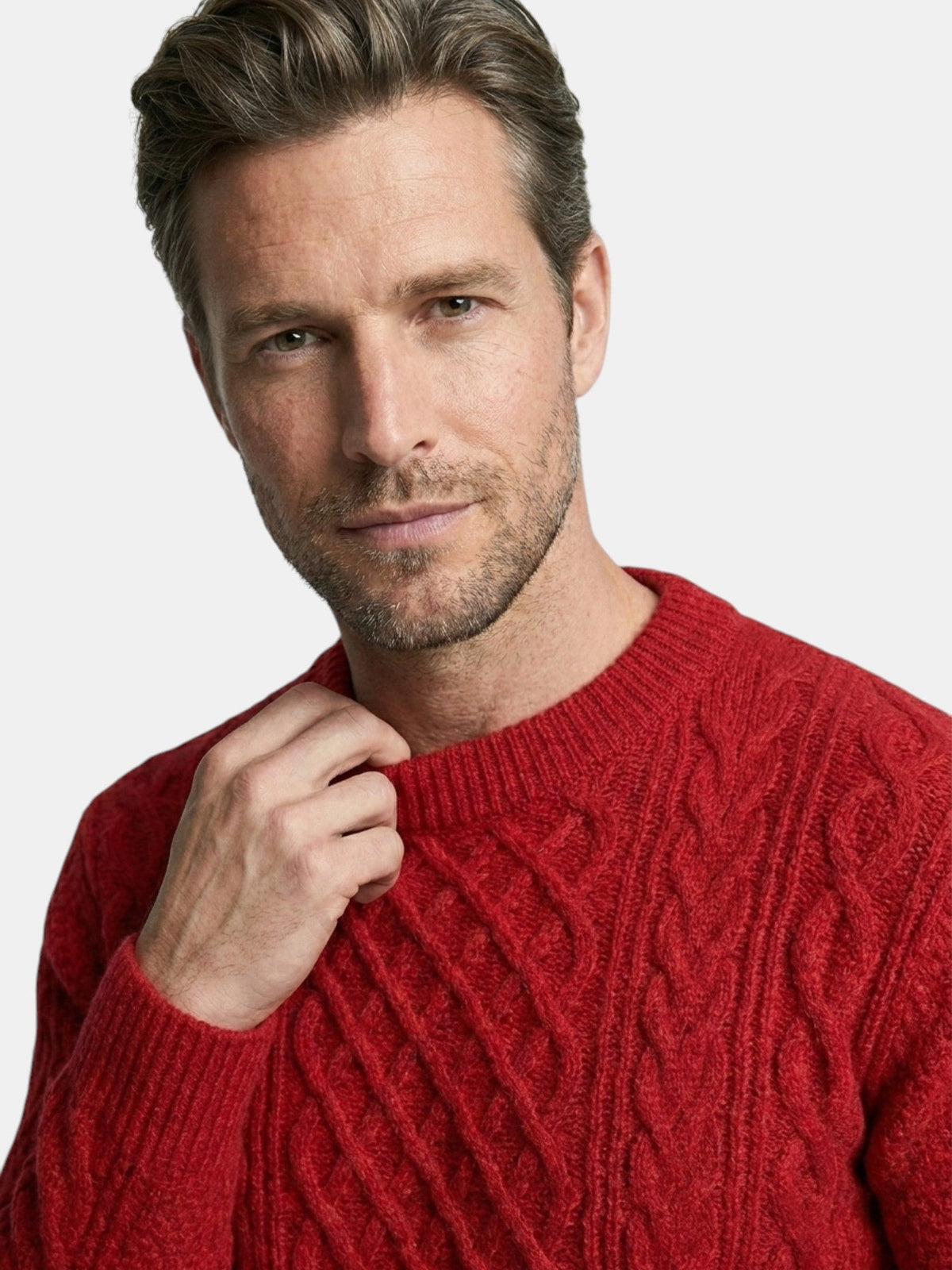 Men’s Soft Cotton Knit Sweater Classic Striped Pullover SnugBubs Australia
