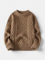 Men’s Soft Cotton Knit Sweater Classic Striped Pullover SnugBubs Australia