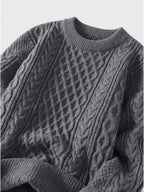 Men’s Soft Cotton Knit Sweater Classic Striped Pullover SnugBubs Australia