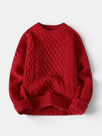 Men’s Soft Cotton Knit Sweater Classic Striped Pullover SnugBubs Australia