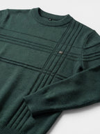 Men’s Soft Cotton Knit Sweater Classic Striped Pullover SnugBubs Australia