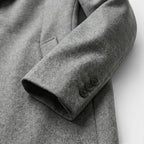 Men’s Wool Blend Coat Tailored Gray Winter Overcoat SnugBubs Australia