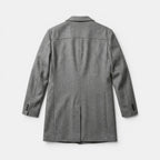 Men’s Wool Blend Coat Tailored Gray Winter Overcoat SnugBubs Australia