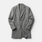 Men’s Wool Blend Coat Tailored Gray Winter Overcoat SnugBubs Australia