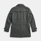 Men’s Wool Cashmere Overcoat Tailored Gray Winter Coat SnugBubs Australia