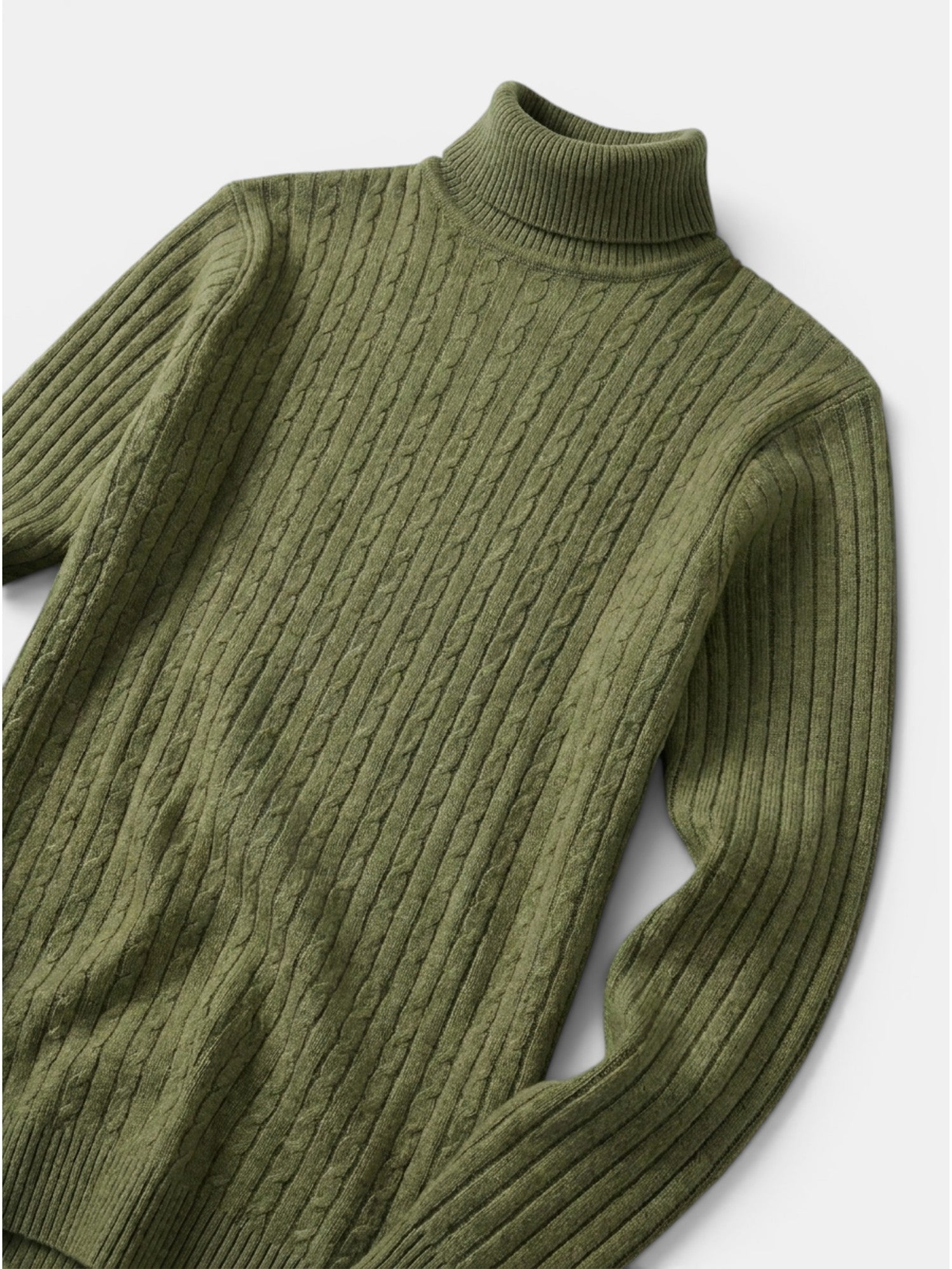 Men’s Wool Turtleneck Sweater Warm Ribbed Knit Pullover SnugBubs Australia
