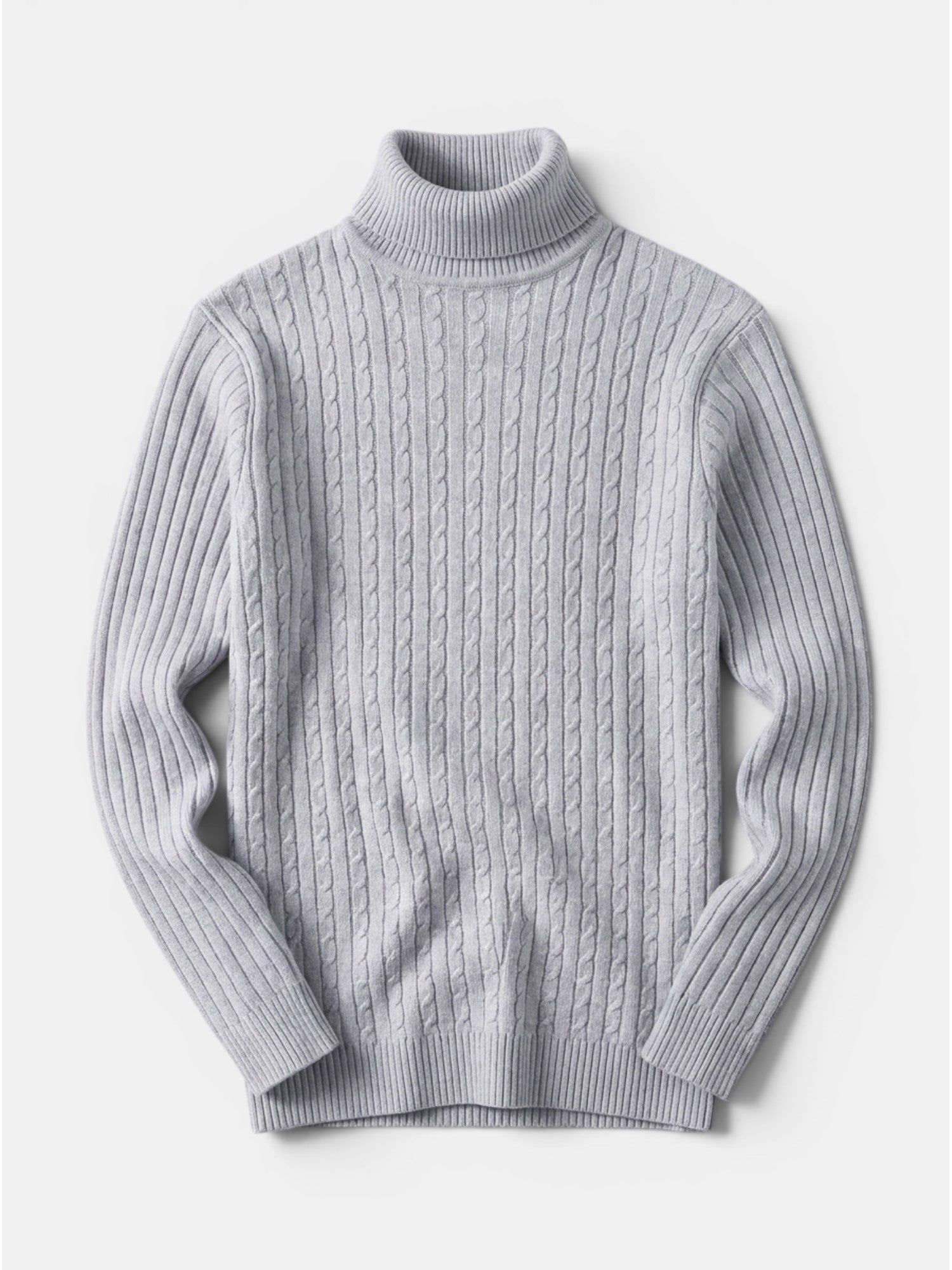 Men’s Wool Turtleneck Sweater Warm Ribbed Knit Pullover SnugBubs Australia