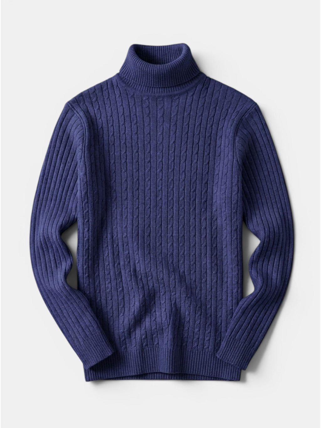 Men’s Wool Turtleneck Sweater Warm Ribbed Knit Pullover SnugBubs Australia