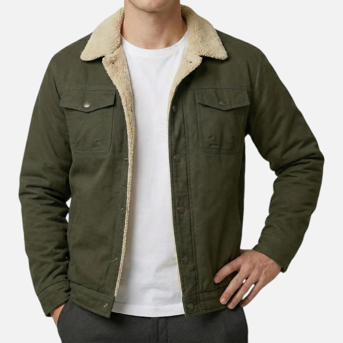 Insulated Wool-Blend Men’s Bomber Jacket SnugBubs Australia