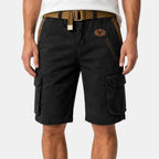 Men's Cargo Shorts with Multiple Pockets and Belt Loops