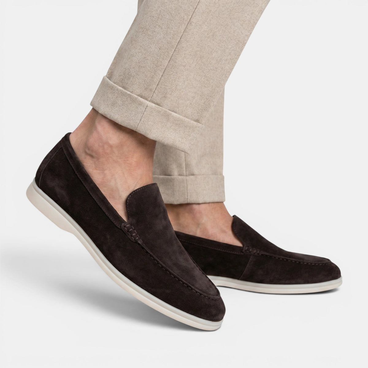 Men's Classic Suede Slip-On Shoes Elegant Everyday Wear SnugBubs Australia