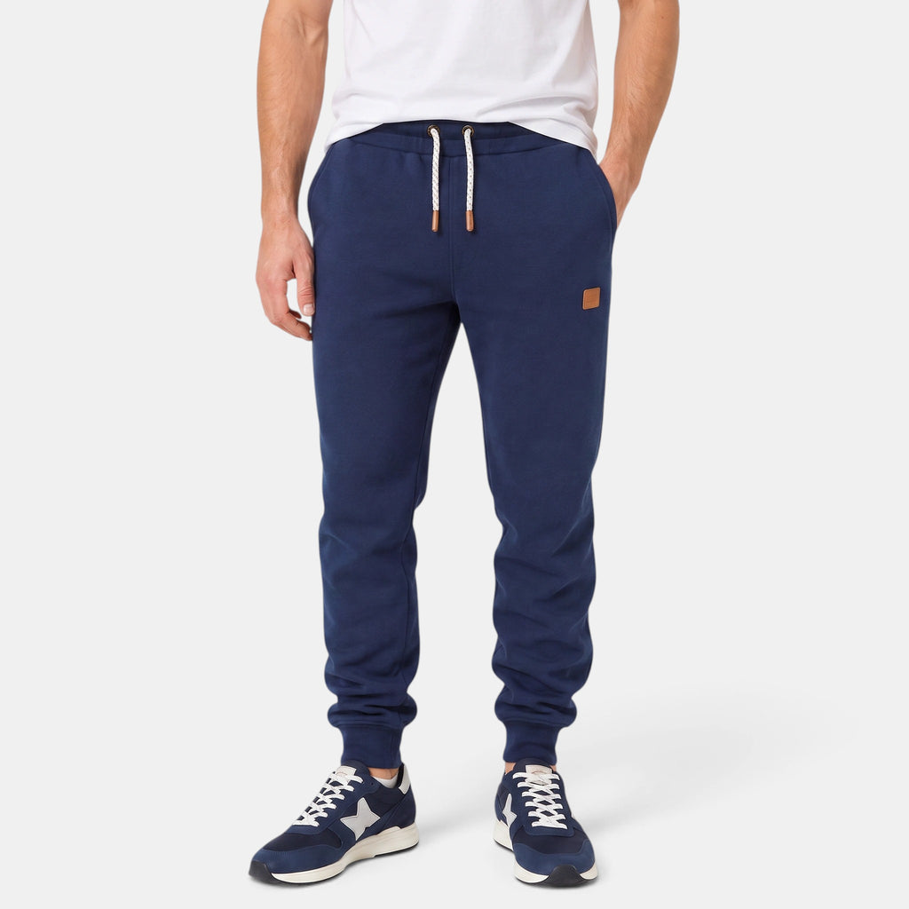 Men's Jogger Trousers with Drawstring Waist and Cuffed Legs