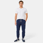Men's Jogger Trousers with Drawstring Waist and Cuffed Legs