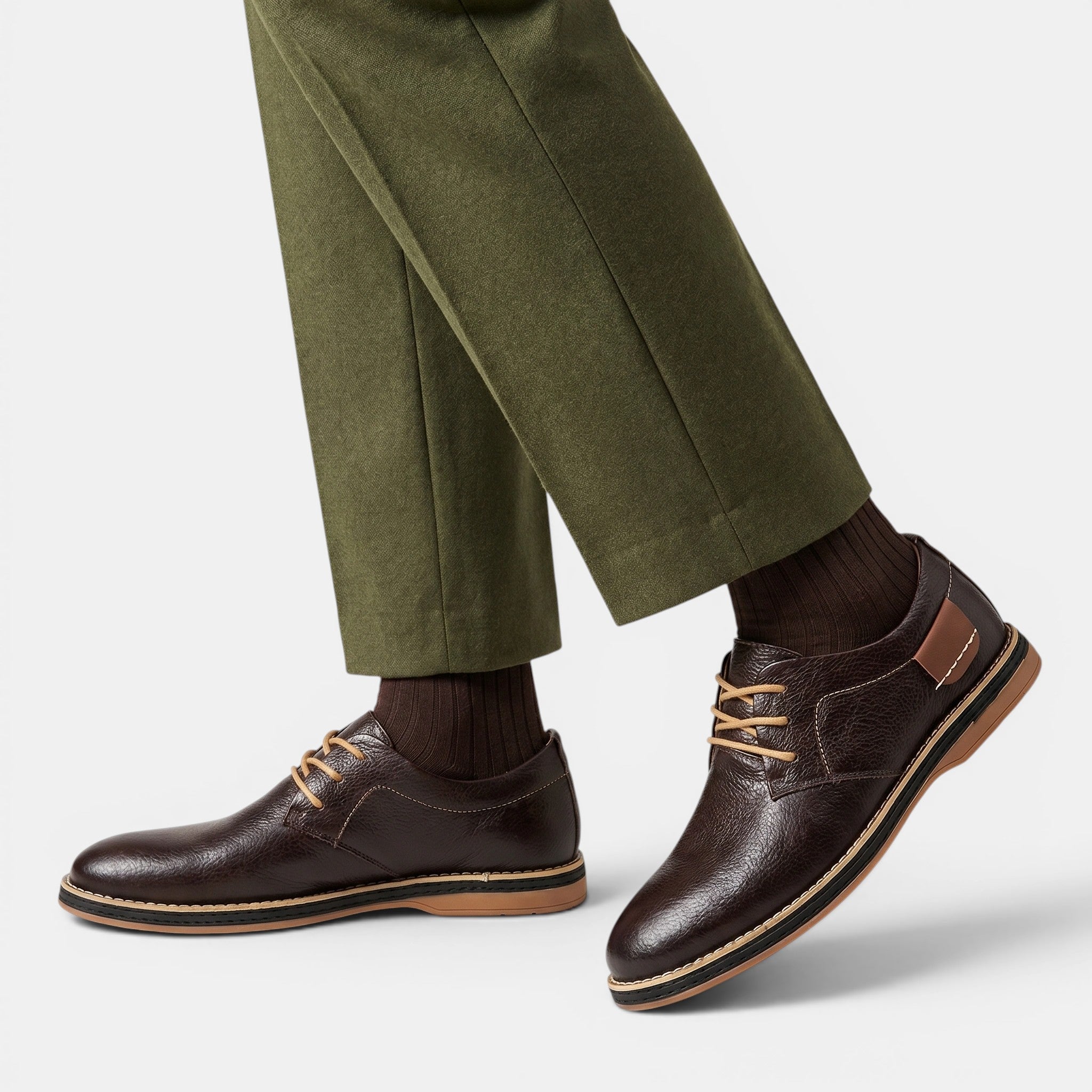 Men's Premium Leather Lace-Up Shoes Classic Formal Style SnugBubs Australia