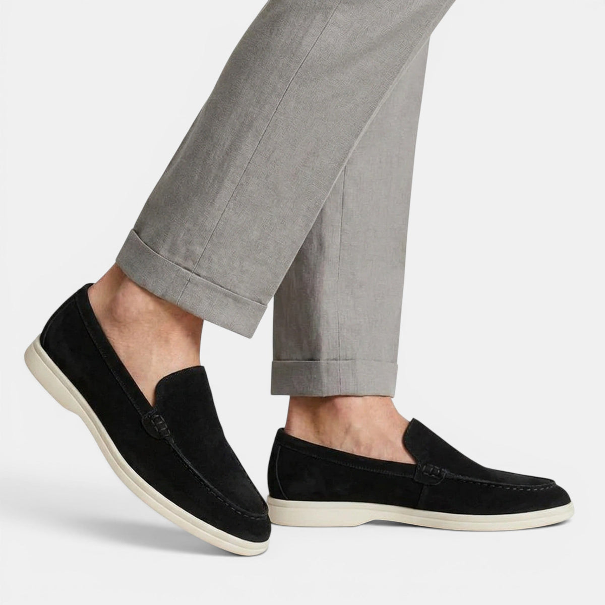 Men's Suede Loafers Slip-On Smart Casual Shoes SnugBubs Australia