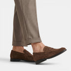 Men's Suede Penny Loafers Classic Slip-On Dress Shoes SnugBubs Australia