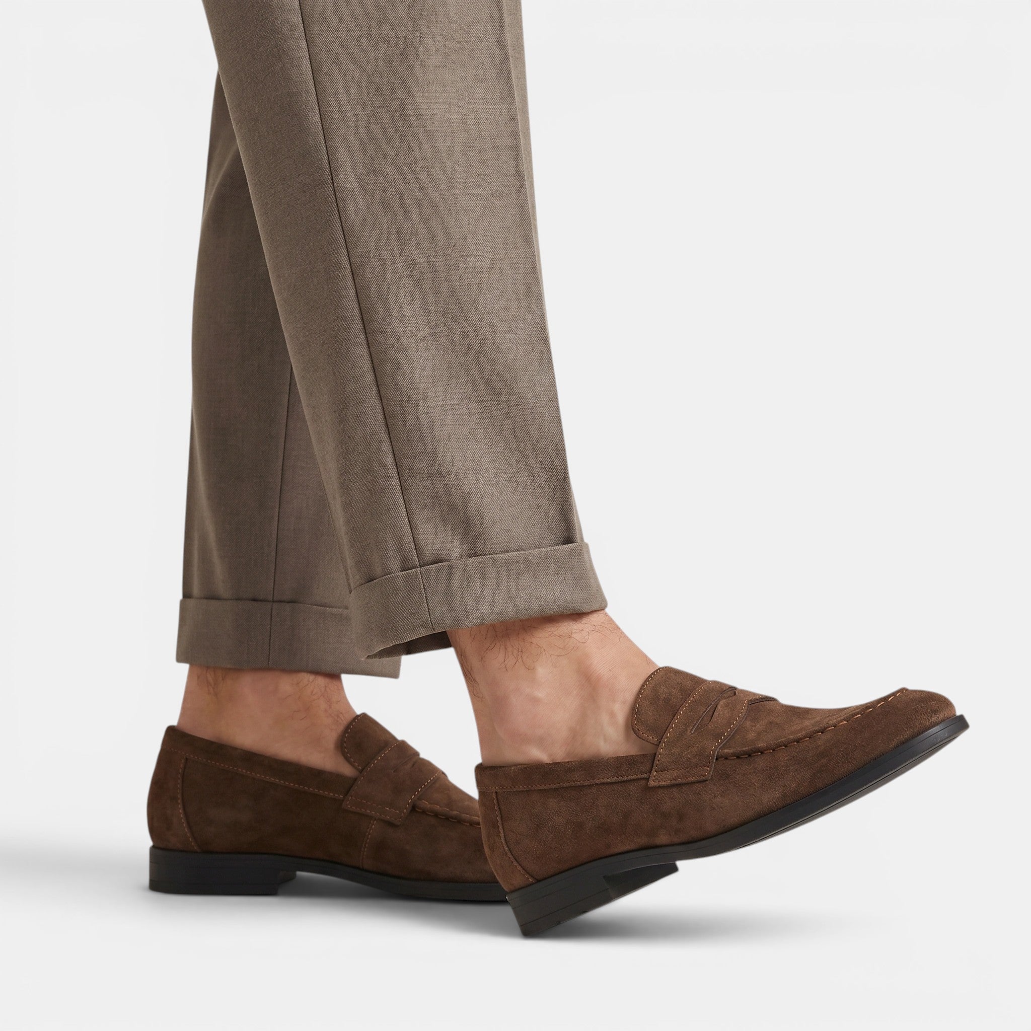 Men's Suede Penny Loafers Classic Slip-On Dress Shoes SnugBubs Australia