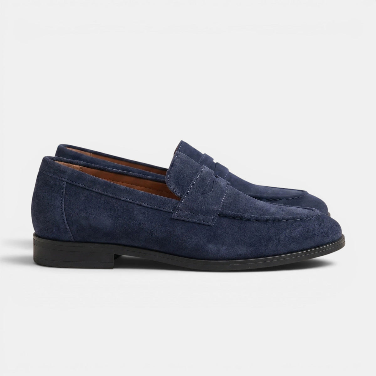 Men's Suede Penny Loafers Classic Slip-On Dress Shoes SnugBubs Australia