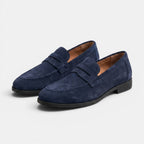 Men's Suede Penny Loafers Classic Slip-On Dress Shoes SnugBubs Australia