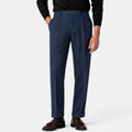 Men's Trousers with Pleated Front and Turn Up Hem