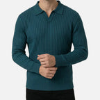Men’s Riviera Ribbed Knit Polo SnugBubs Australia