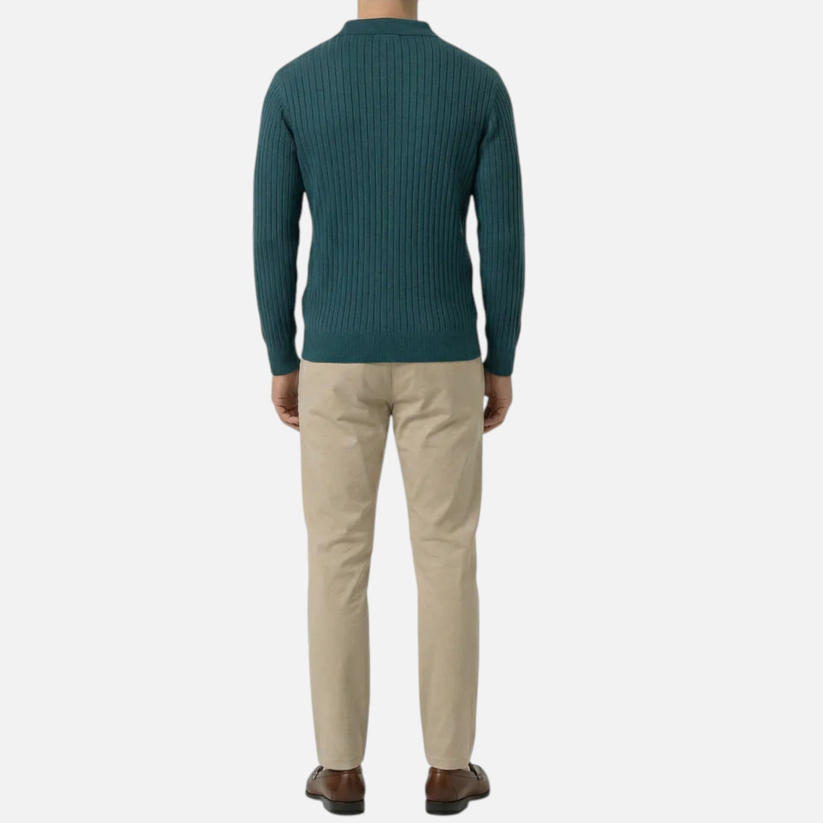 Men’s Riviera Ribbed Knit Polo SnugBubs Australia