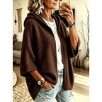 Women's Cozy Hooded Open-Front Cardigan for Everyday Style