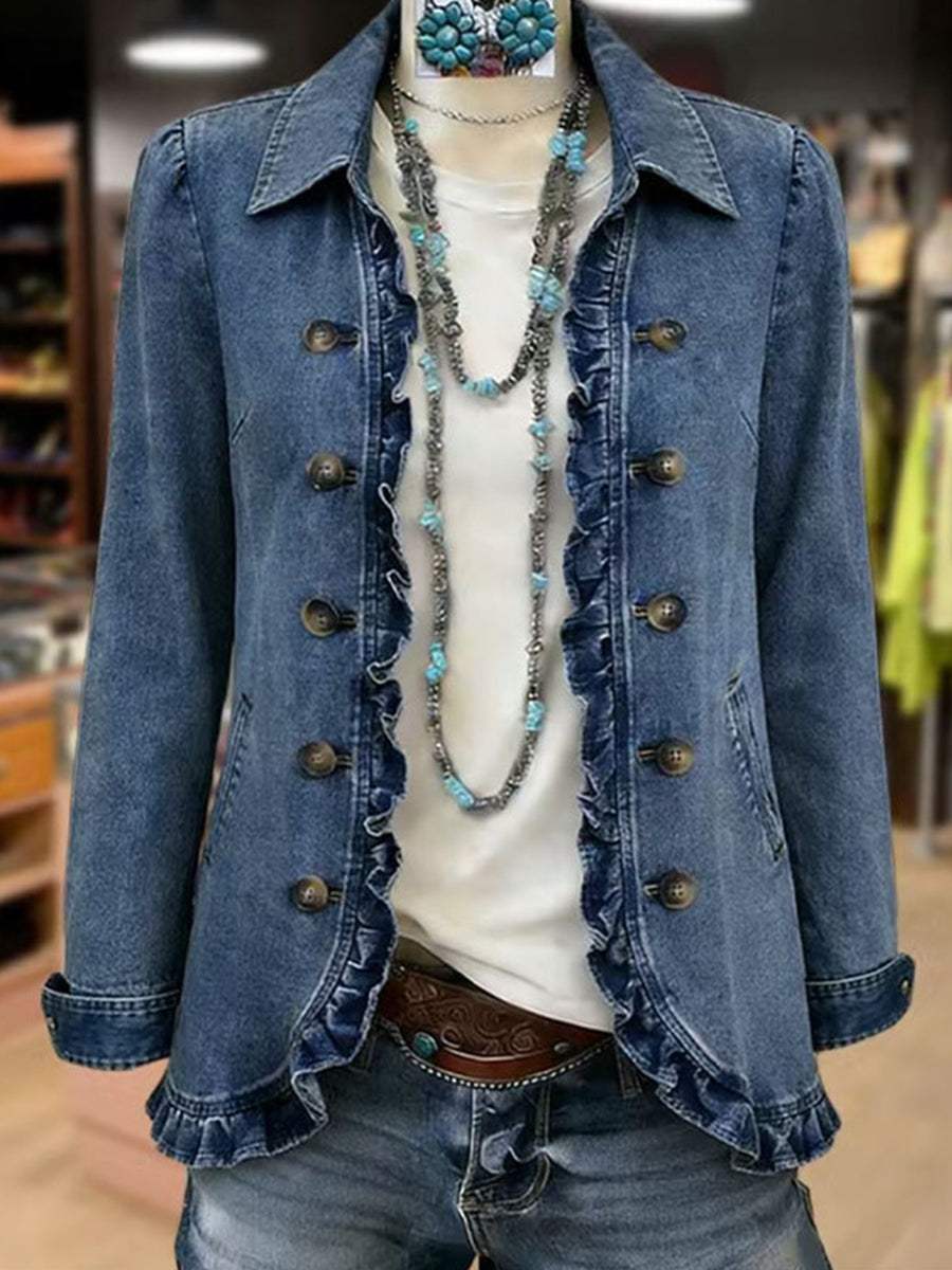 Women's Pleated Ruched Elegant Jacket for Versatile Styling