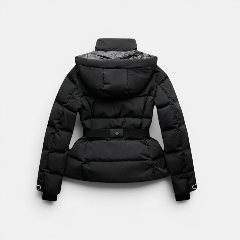 Women’s Belted Puffer Jacket Water Resistant Winter Coat SnugBubs Australia