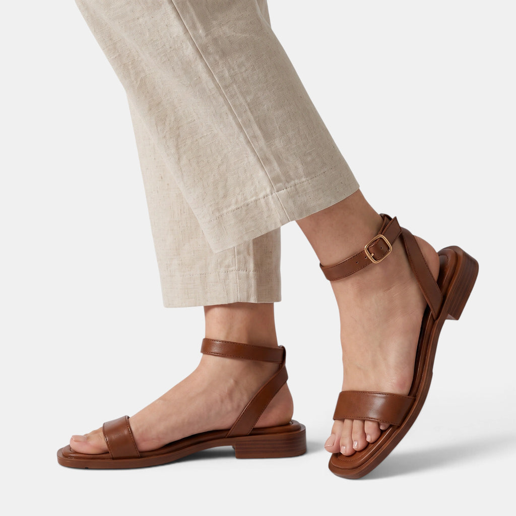 Women's Adjustable Strap Sandals with Buckle and Low Heel
