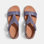 Women's Adjustable Strap Sandals with Open Toe and T-Bar Design