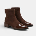 Women's Ankle Boots with Block Heel and Patent Details SnugBubs Australia