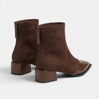 Women's Ankle Boots with Block Heel and Patent Details SnugBubs Australia