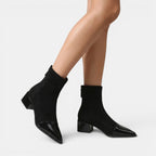 Women's Ankle Boots with Block Heel and Patent Details SnugBubs Australia