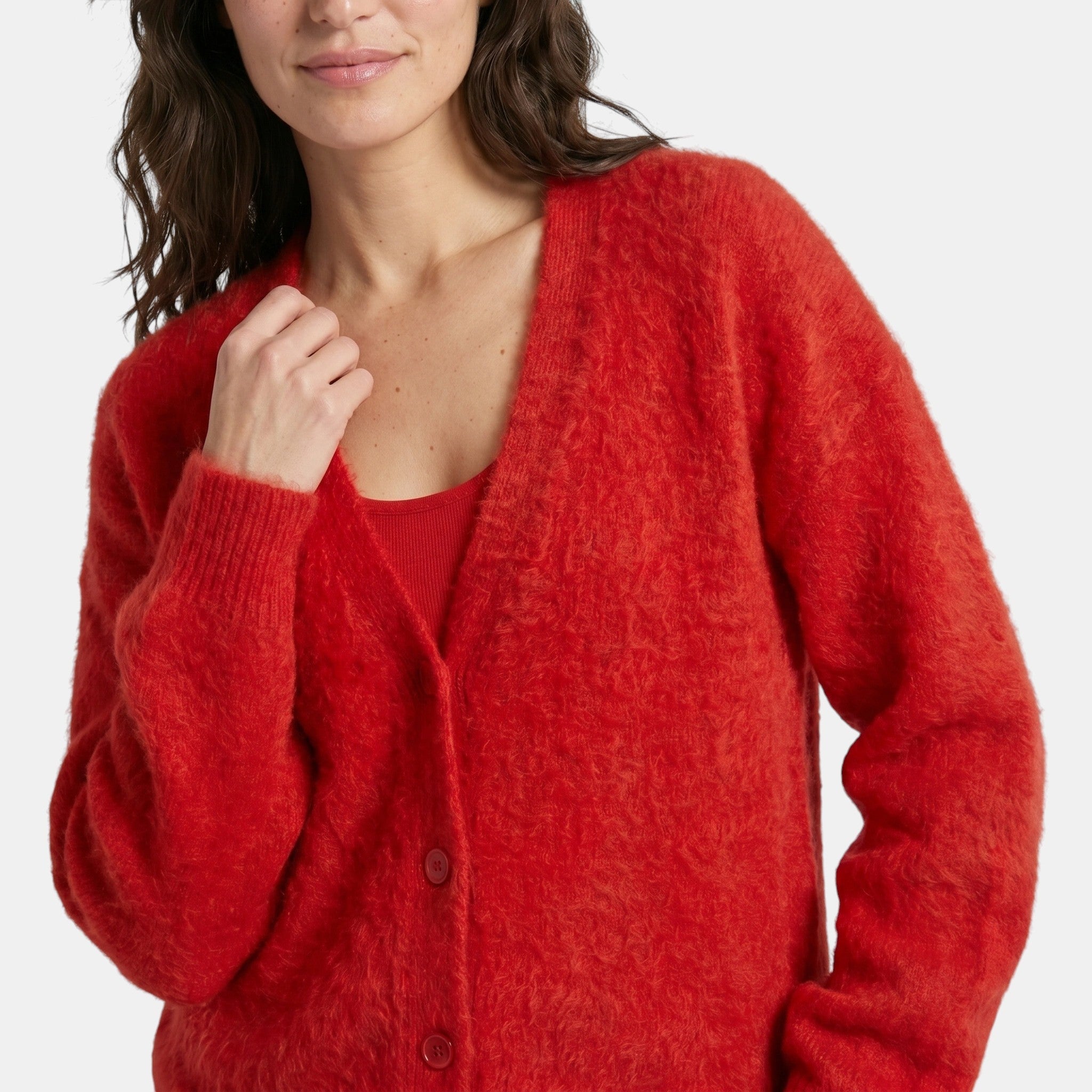 Women's Button Front Cardigan Relaxed Fit Comfortable Sweater SnugBubs Australia