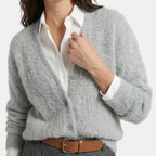 Women's Button Front Cardigan Relaxed Fit Comfortable Sweater SnugBubs Australia