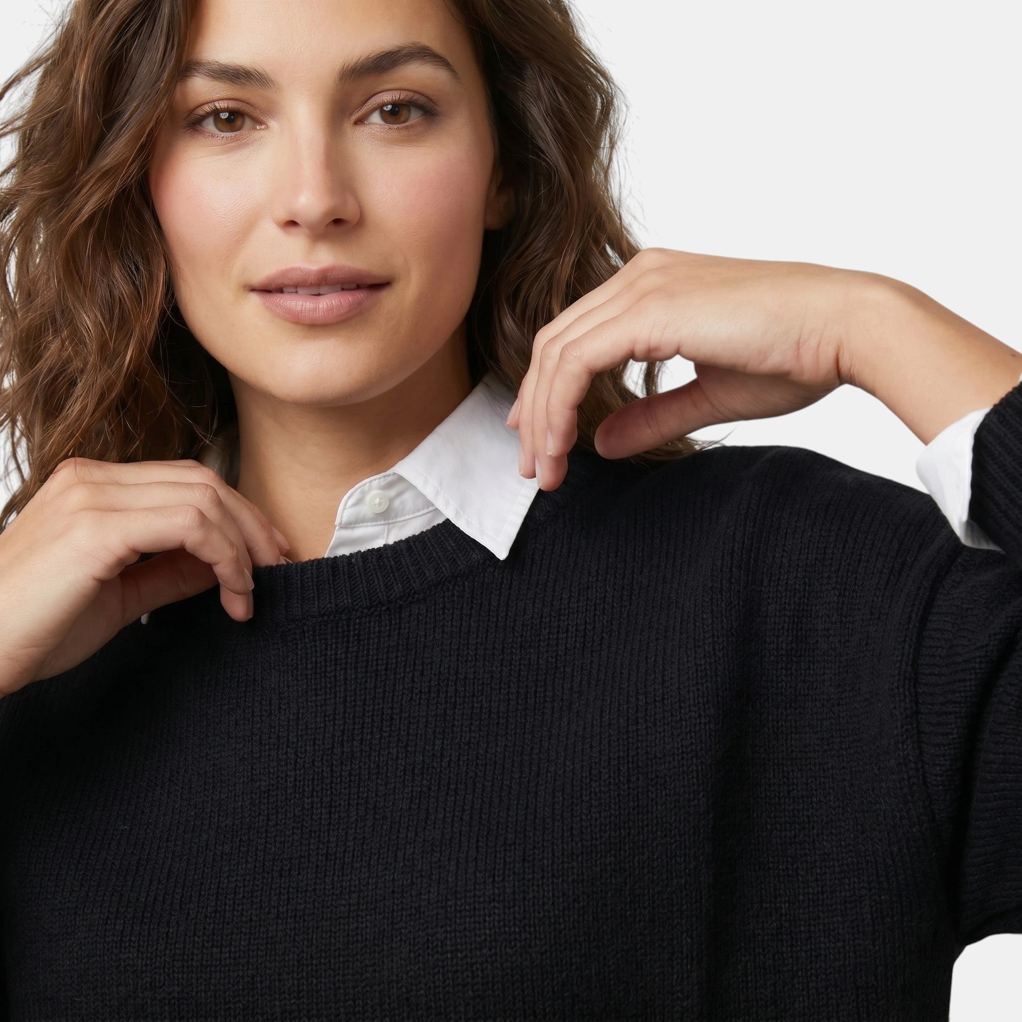 Women's Crew Neck Sweater Lightweight Knit Top SnugBubs Australia