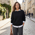 Women's Crew Neck Sweater Lightweight Knit Top SnugBubs Australia