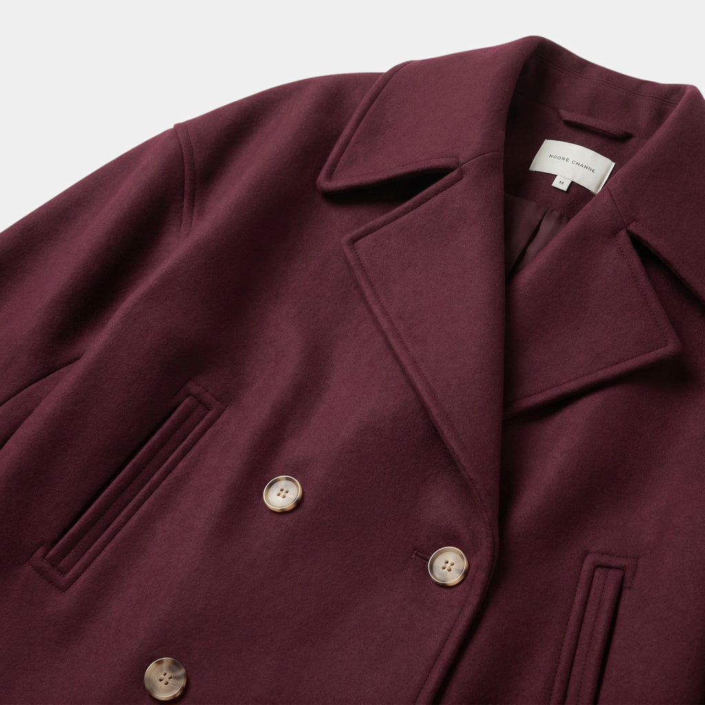 Women's Double Breasted Short Coat Elegant Office Jacket SnugBubs Australia