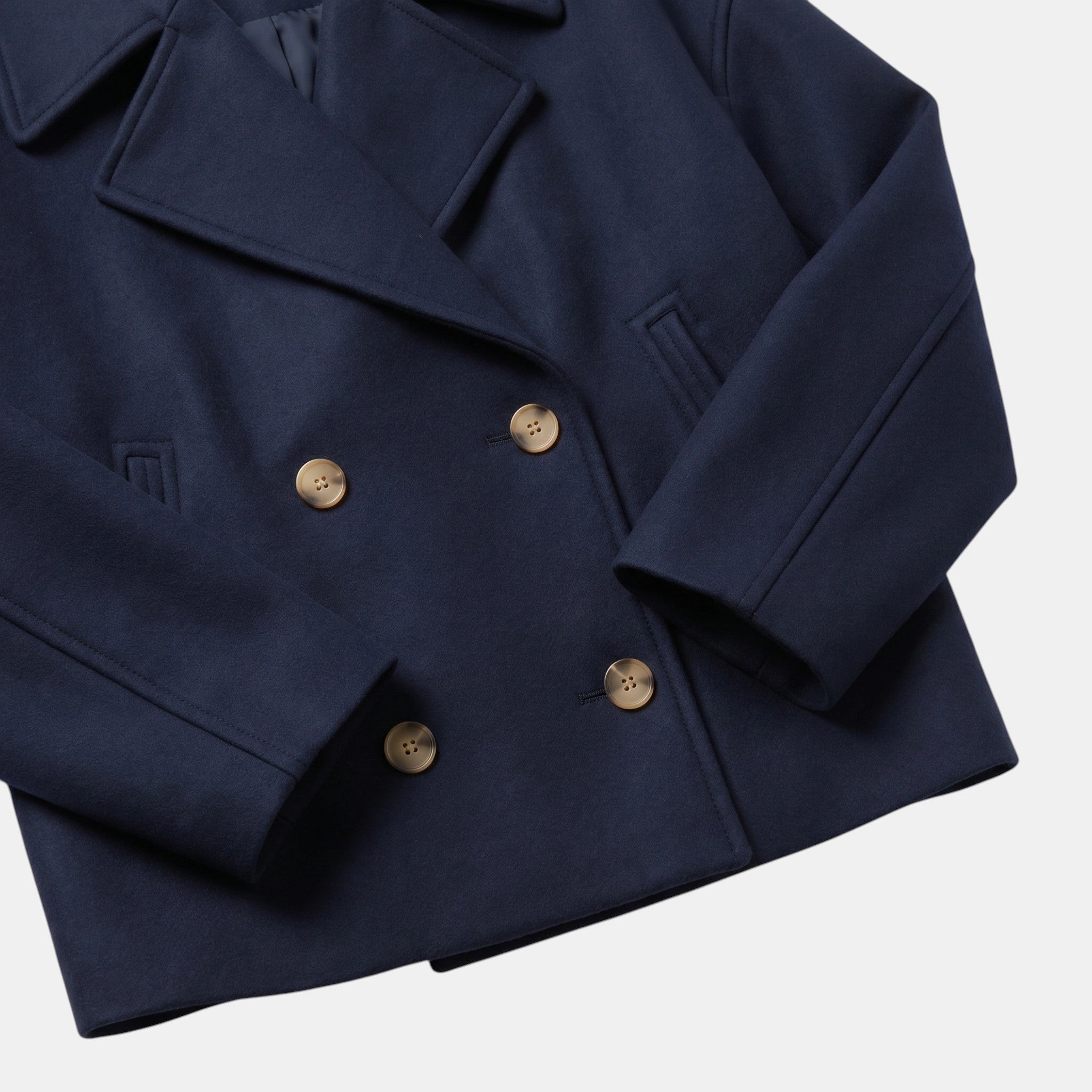 Women's Double Breasted Short Coat Elegant Office Jacket SnugBubs Australia