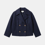 Women's Double Breasted Short Coat Elegant Office Jacket SnugBubs Australia