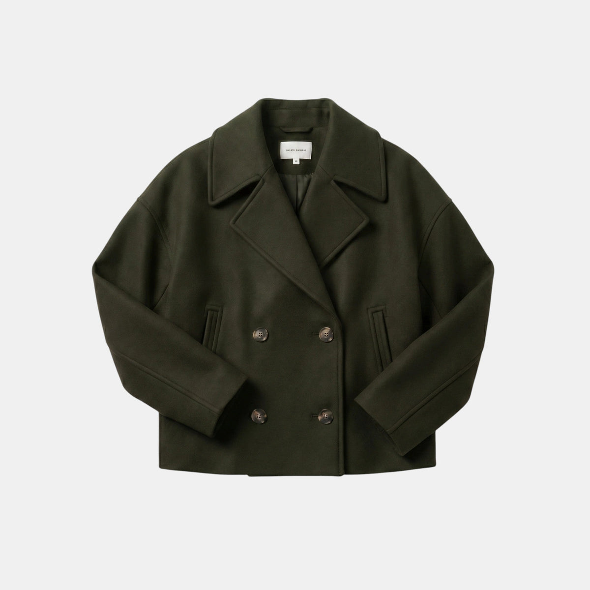 Women's Double Breasted Short Coat Elegant Office Jacket SnugBubs Australia
