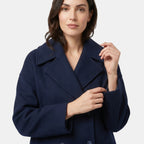 Women's Double Breasted Short Jacket Elegant Tailored Coat SnugBubs Australia