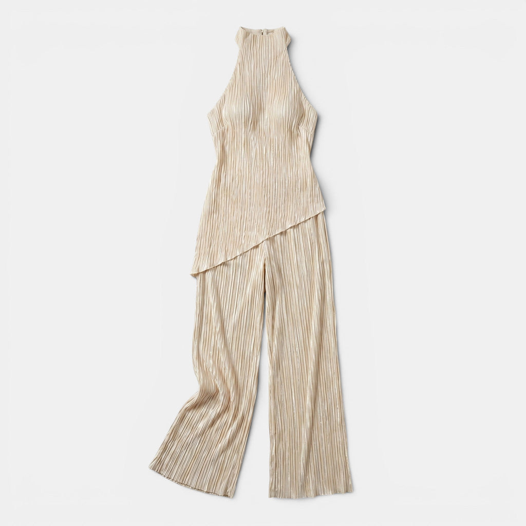 Women's Elegant Halter Neck Pleated Set SnugBubs Australia
