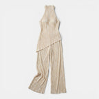 Women's Elegant Halter Neck Pleated Set SnugBubs Australia