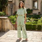 Women's Floral Cut Out Two Piece Set Elegant Summer Outfit SnugBubs Australia