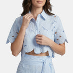 Women's Floral Cut Out Two Piece Set Elegant Summer Outfit SnugBubs Australia