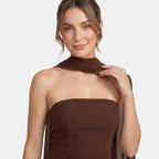 Women's High Neck Strapless Maxi Dress SnugBubs Australia